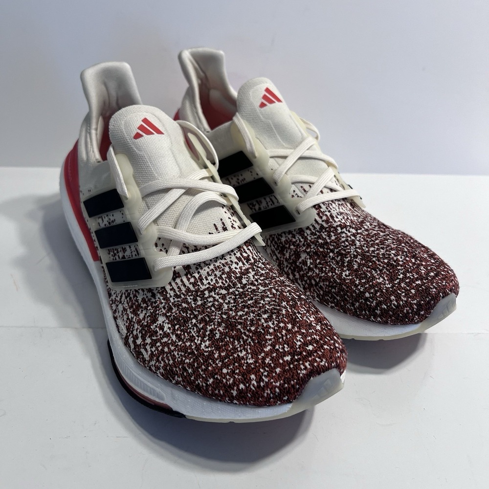 Adidas Ultraboost Red White Speckled Men's 14 Running Shoes Boost - Picture 3 of 11